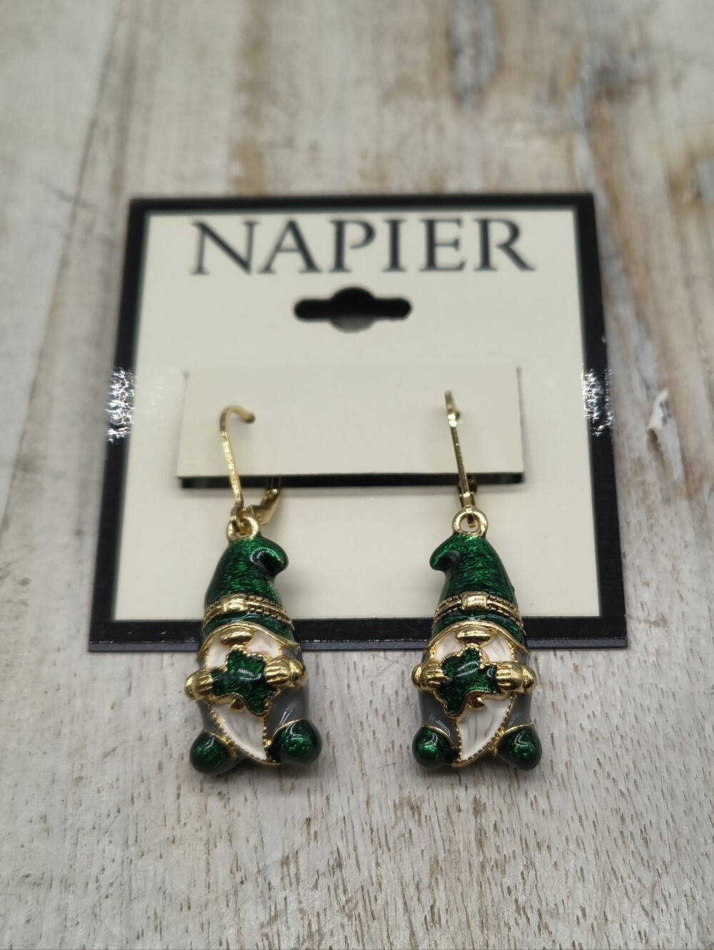 Napier St. Patrick's Gnome Earrings